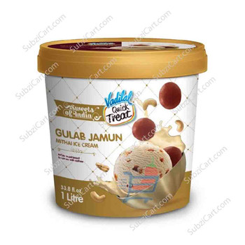 Vadilal Gulab Jamun Ice Cream, 1 LTR