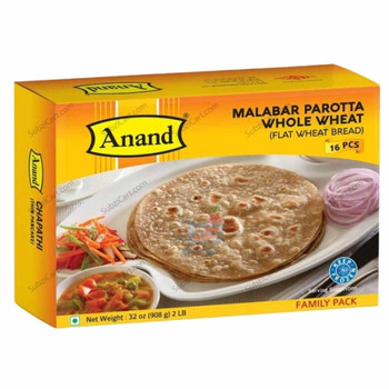 Anand Malabar Parotta W Wheat, 16 Oz