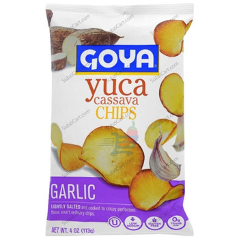 Goya Yuca Cassava Chips Garlic, 4 Oz