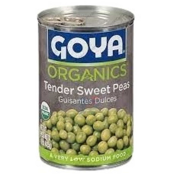 Goya Org Tender Sweet Peas, 329 Grams