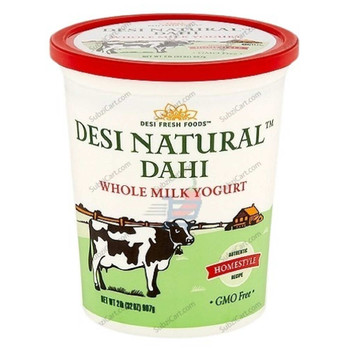 American Desi Natural Yogat Whole Milk, 2LB