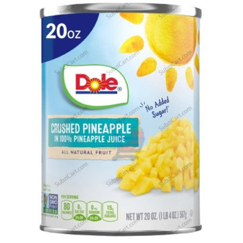 Dole Crushed Pineapple, 20 Oz