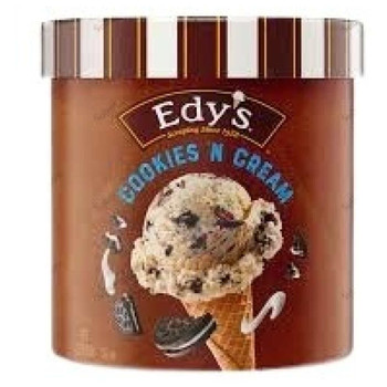 Edys Cookies N Cream Ice Cream, 1.41 LTR