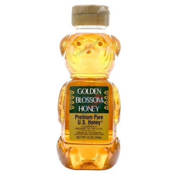 Golden Blossom Honey Bear Jar, 12 Oz