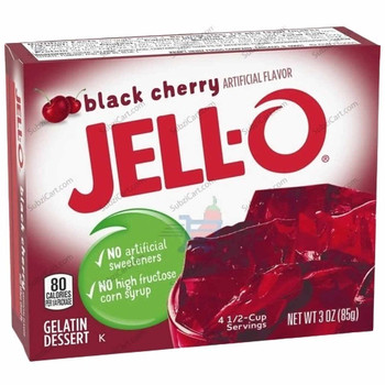 Jello Black Cherry, 3 Oz