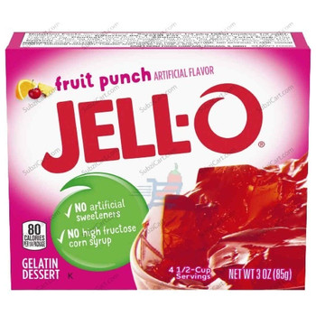 Jello Fruit Punch, 3 Oz