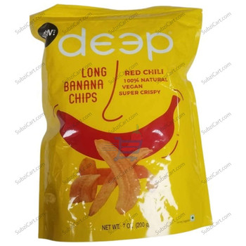 Deep Long Banana Chips Red Chilli, 200 Grams