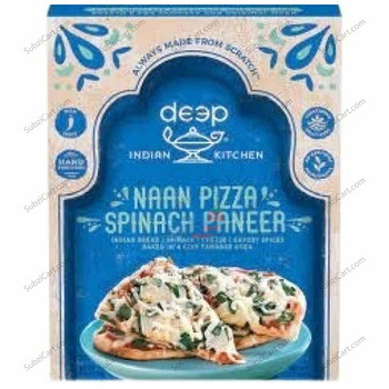 Deep Naan Pizza Spinach Paneer Cheese Frozen, 8.5 Oz