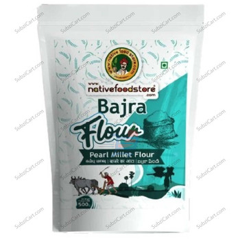 Native Food Bajra Flour, 500 Grams