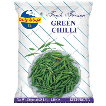 Daily Delight Green Chilli, 400 Grams