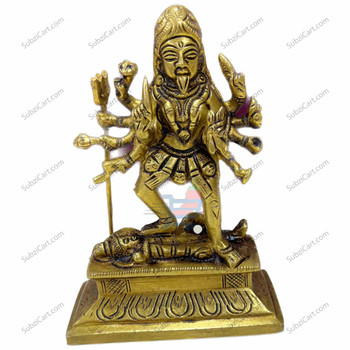 Rudra Kali Mata Idol, (Height 4", Width 3")