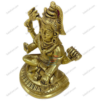 Shivaji Sitting Meditation Idol, (Height 4.5", Width 2.5")