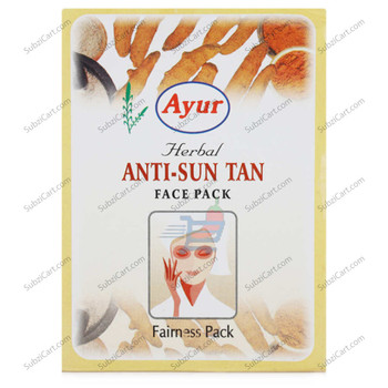 Ayur Anti Sun Tan Face Pack, 100 Grams