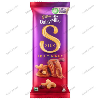 Cadbury Dairy Milk Silk Fruit Nut, 137 Grams