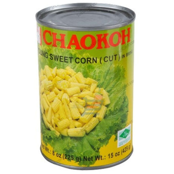 Chaokoh Young Sweet Corn (Cut), 15 Oz