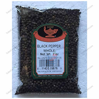 Deep Black Pepper Whole, 400 Grams