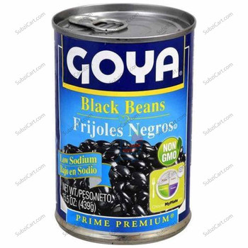 Goya Black Beans, 439 Grams