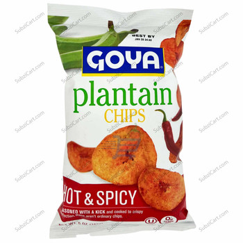 Goya Plantain Chips Hot N Spicy, 5 Oz