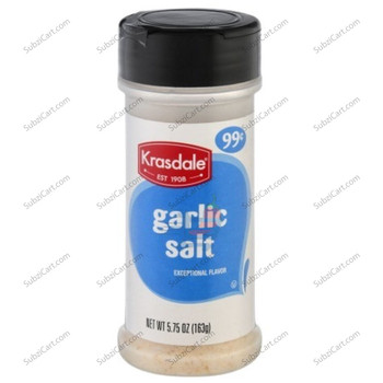 Krasdale Garlic Salt, 163 Grams