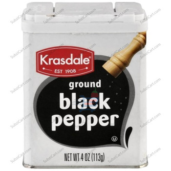 Krasdale Ground Black Pepper, 23 Grams