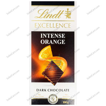 Lindt Intense Orange Dark Chocolate, 100 Grams