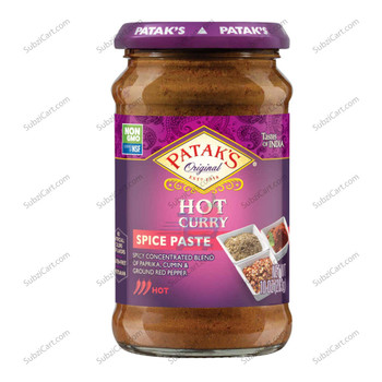 Pataks Hot Curry Paste, 10 Oz