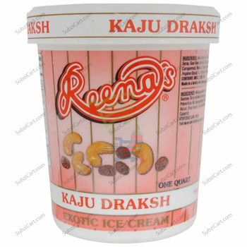 Reenas Cup Ice Cream Kaju Draksh, 4 Oz
