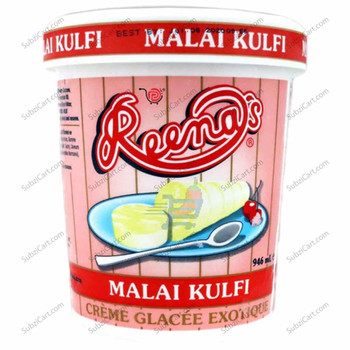 Reenas Cup Ice Cream Malai Kulfi, 4 Oz
