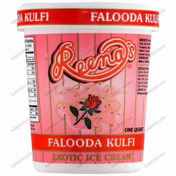 Reenas Ice Cream Falooda Kulfi, 1.89 LTR