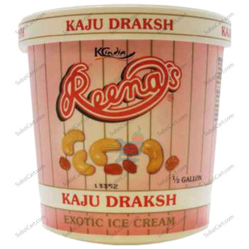 Reenas Ice Cream Kaju Draksh, 1.89 LTR