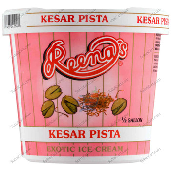Reenas Ice Cream Kesar Pista, 1.89 LTR