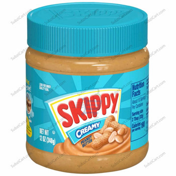 Skippy Creamy Peanut Butter, 12 Oz