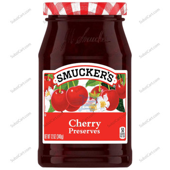 Smuckers Cherry Preserves, 12 Oz