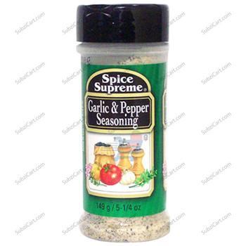 Spice Supreme Garlic Pepper Seasoning, 149 Grams