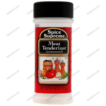 Spice Supreme Meat Tenderizer Unseasoned, 177 Grams