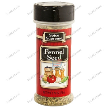 Spice Sureme Fennel Seed, 2.75 Oz