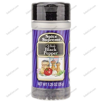 Spice Whole Black Pepper, 1.25 Oz