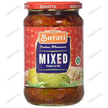 Surati Mixed Pickle In Oil, 10 Oz