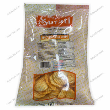 Surati Spicy Potato Chips, 100 Grams