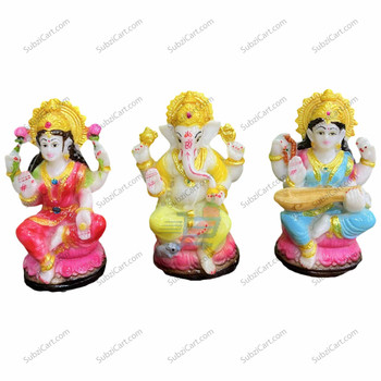 Lord Laxmi Ganapathi Sarswathi Idols