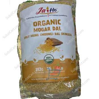 JaiHo Organic Mogar Dal, 4 Lb