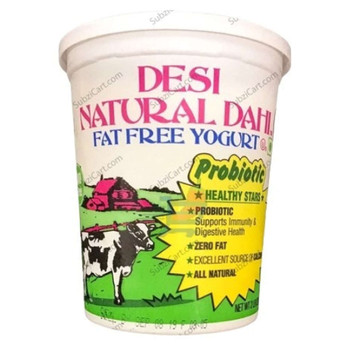 Desi Natural Dahi Fat Free, 907 Grams
