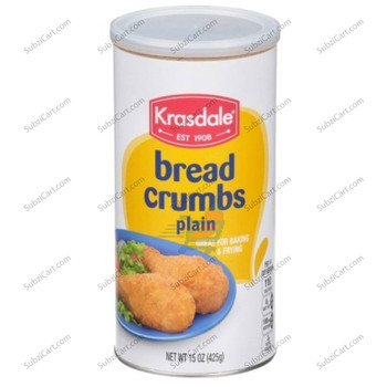 Krasdale Bread Crumbs Plain, 425 Grams