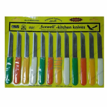 Kutz Stainless Fuxwell Kitchen Knives, 12 PieceS