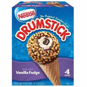 Nestle Drumstic Vanilla Fudge4Pc, 18.1 Oz
