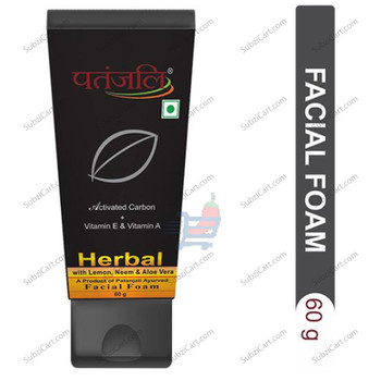 Patanjali Herbal Facial Foam, 60 Grams