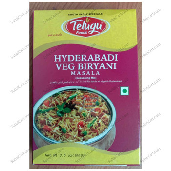 Telugu Hyderabadi Veg Biryani Masala, 100 Grams