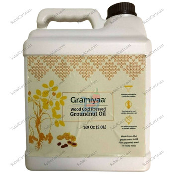 Gramiyaa Cold Pressed Groundnut Oil, 5 Lit