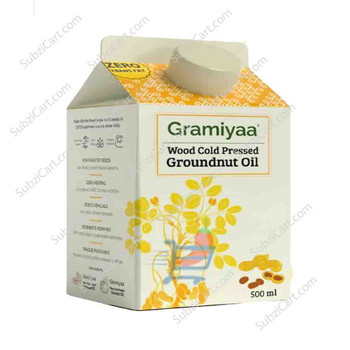 Gramiya Wood Pressed Groundnut Oil, 500 ML
