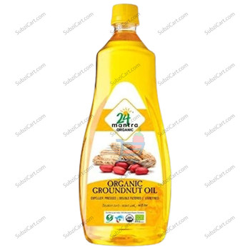 24 Mantra Organic Peanut Oil, 1 Lit